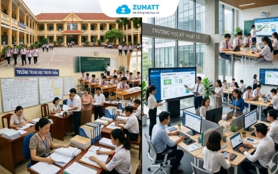 So Sánh Mô Hình Quản Trị Trường Học Truyền Thống Và Trường Học Số