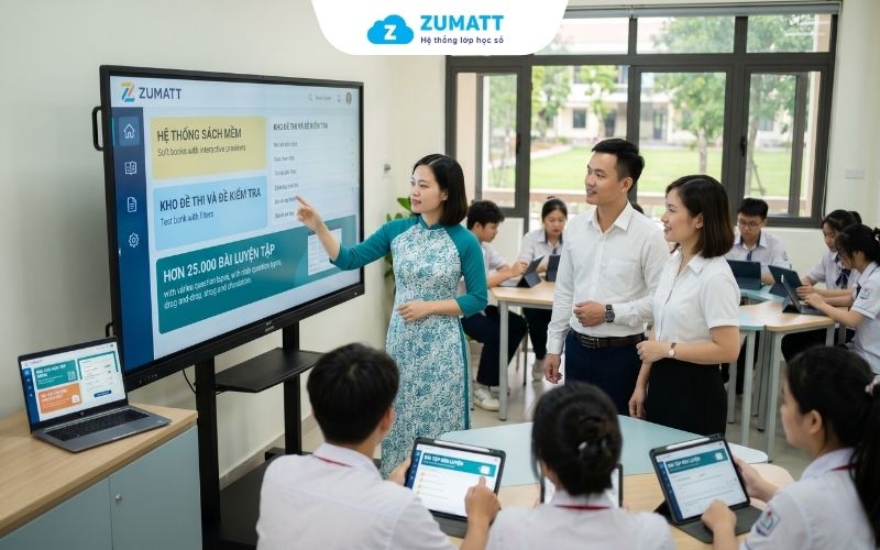 Kho học liệu số đa dạng: Cung cấp hệ thống sách mềm, đề thi và hơn 25.000 bài luyện tập có sẵn