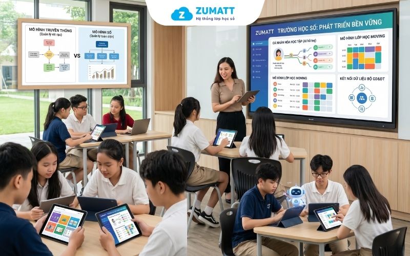 Trường học số tại Zumatt – Xu thế tất yếu để phát triển bền vững trong thời đại mới